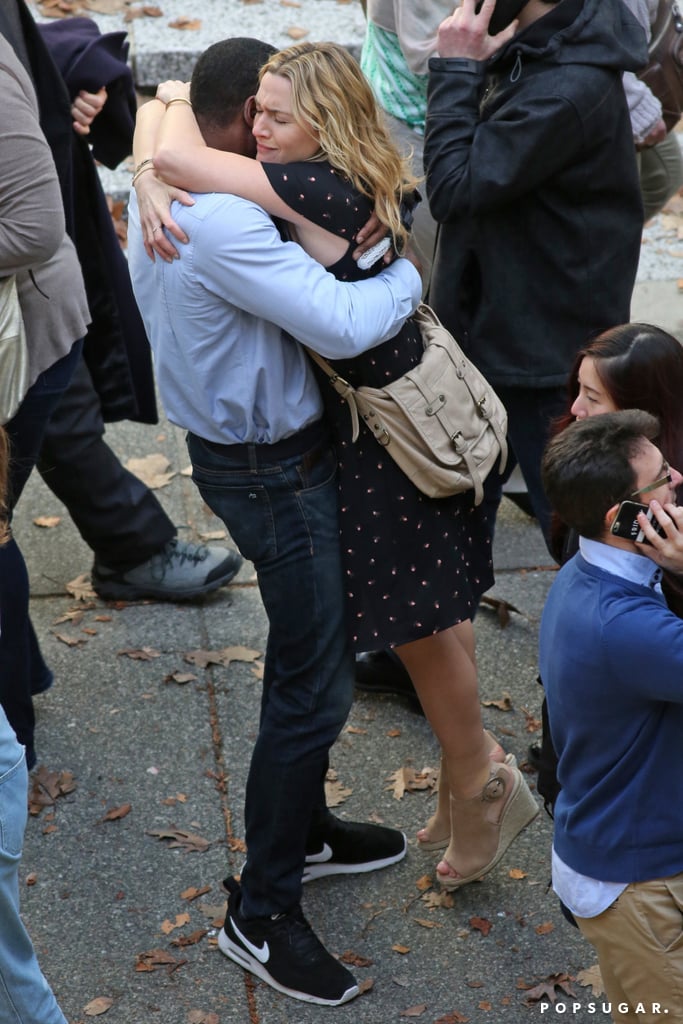 Idris Elba and Kate Winslet Kissing on Set Feb. 2017