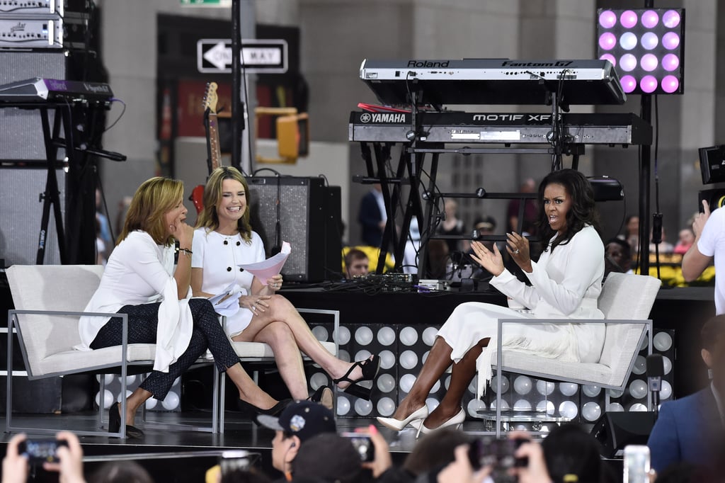 Michelle Obama White Dress October 2018