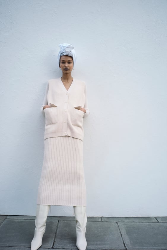 Zara Ribbed Knit Skirt