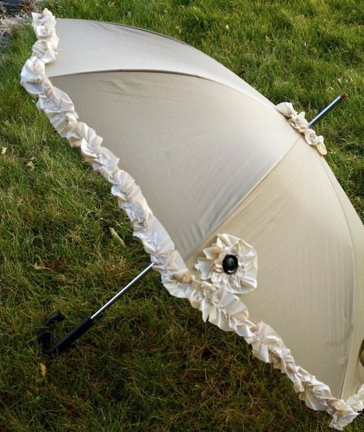 Umbrella With Ruffles