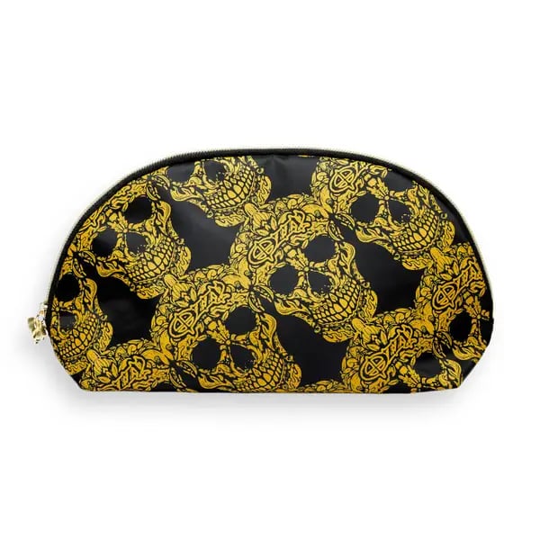 Rock and Roll Beauty x Ozzy Skull Cosmetic Bag