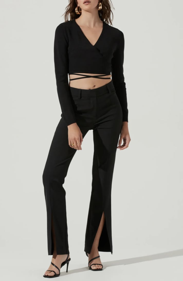 Something With a Twist: ASTR the Label Tie Waist Wrap Sweater