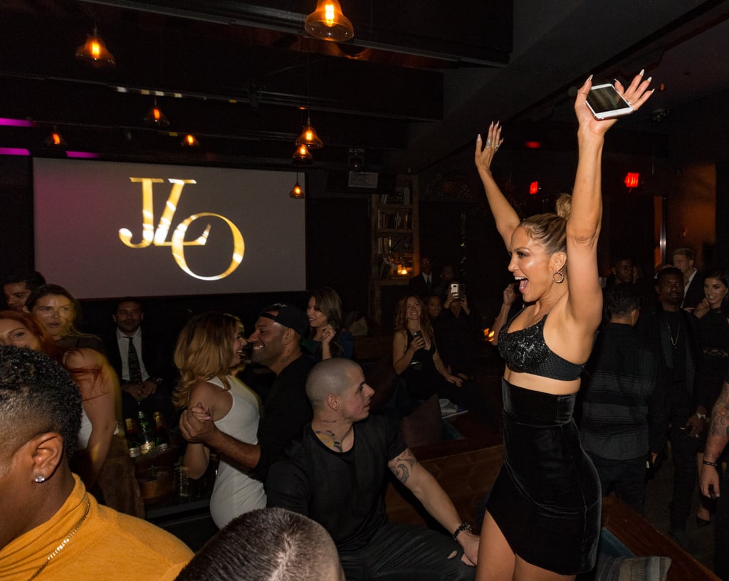 Jennifer Lopez and Casper Smart at the 2015 AMAs Afterparty