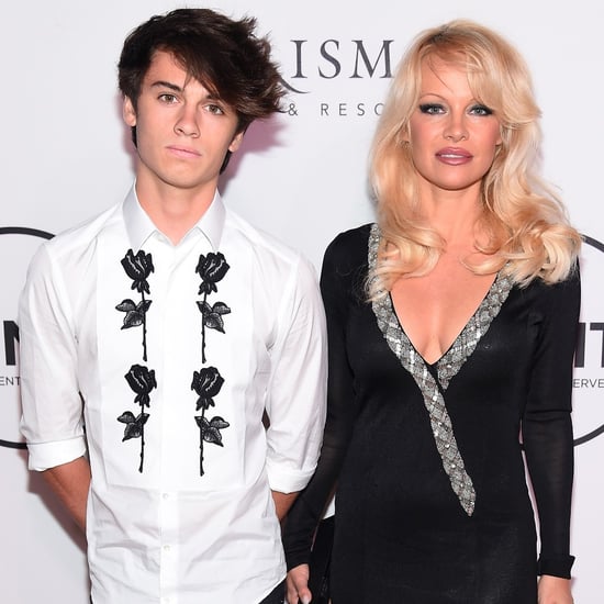 Pamela Anderson and Dylan Lee at Unitas Gala 2016
