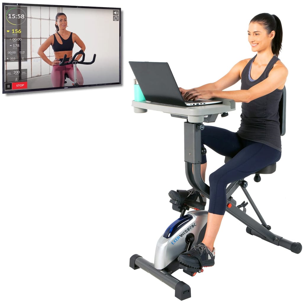 Gym Equipment: Bluetooth Folding Exercise Desk Bike