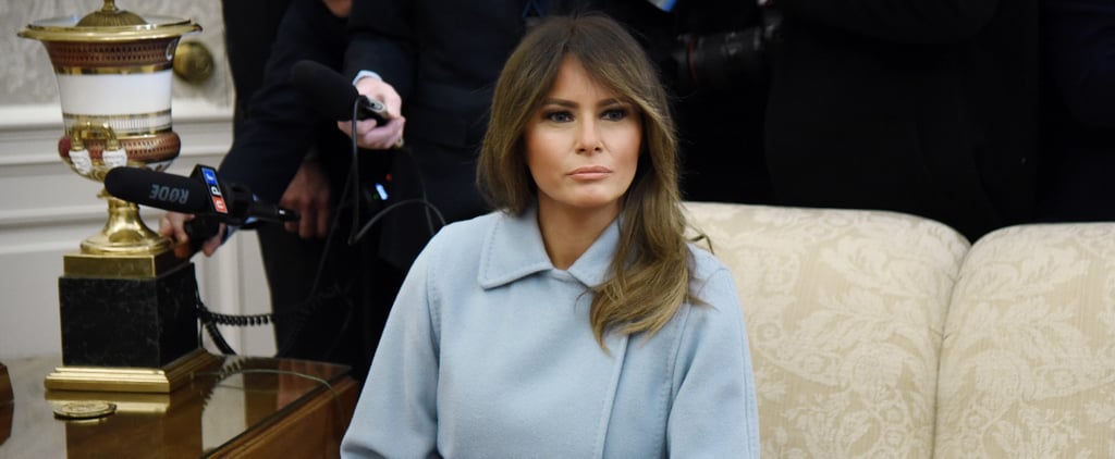 Melania Trump Max Mara Blue Coat