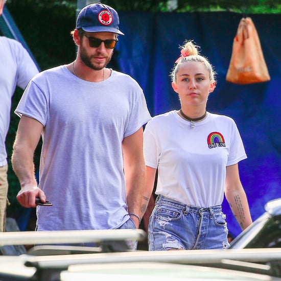 Miley Cyrus and Liam Hemsworth Having Lunch in Australia