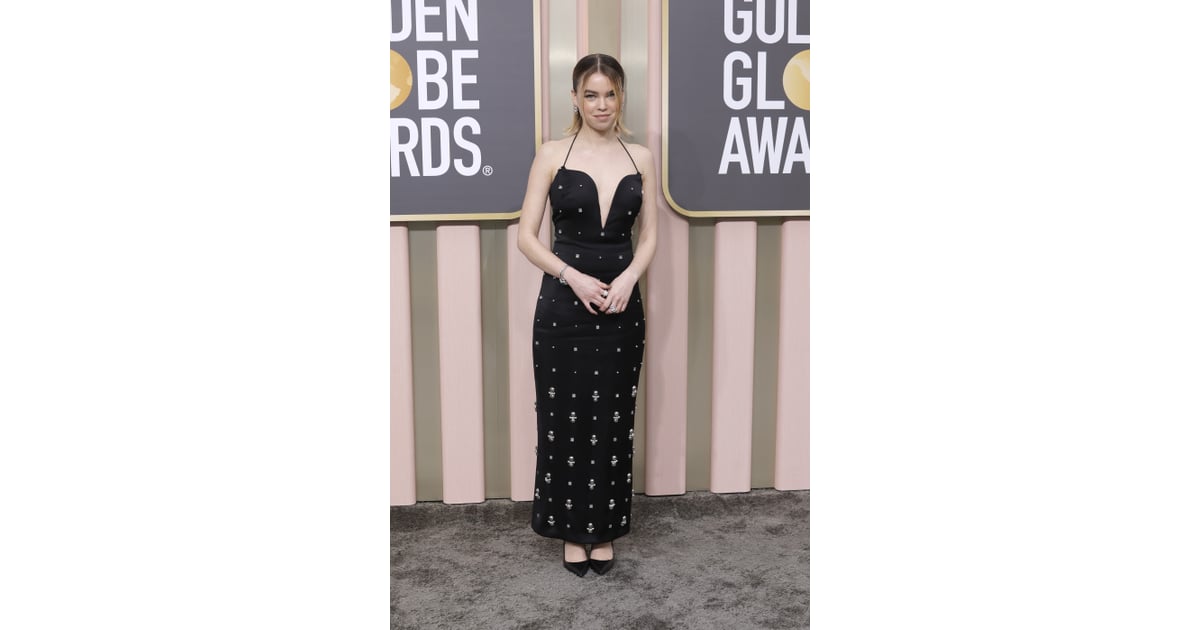 Milly Alcock at the 2023 Golden Globe Awards Golden Globes 2023 Red