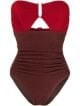 Self-Portrait Two-Tone Strapless One Piece