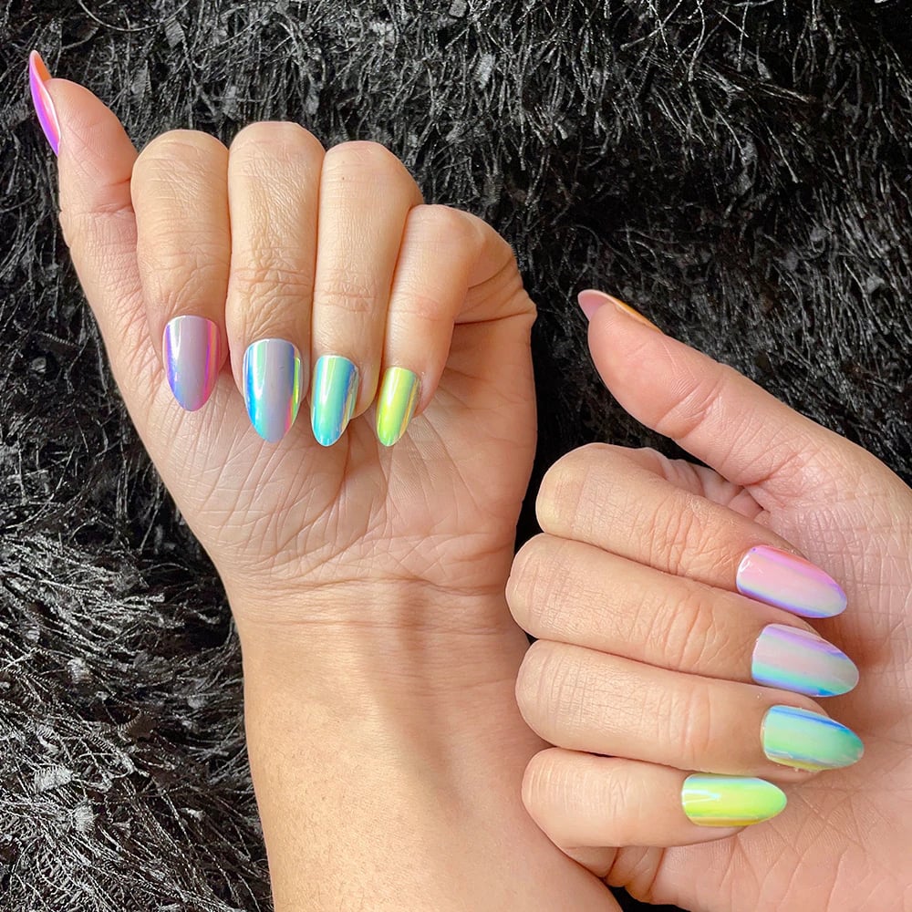 Something Rainbow: Glamnetic Aurora Press-On Nails