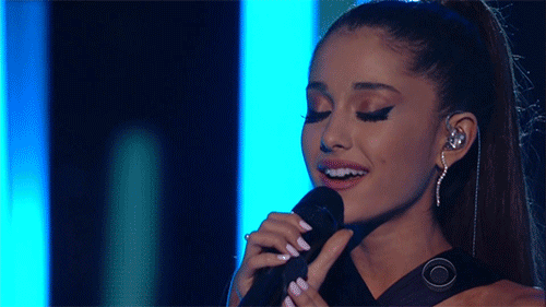 Ariana Grande's performance had a waterworks theme.