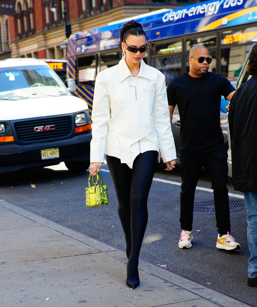 Fashion, Shopping & Style, She's Startin': Dua Lipa Strolls Through NYC in  $3,000 Pantaleggings With Attached Heels