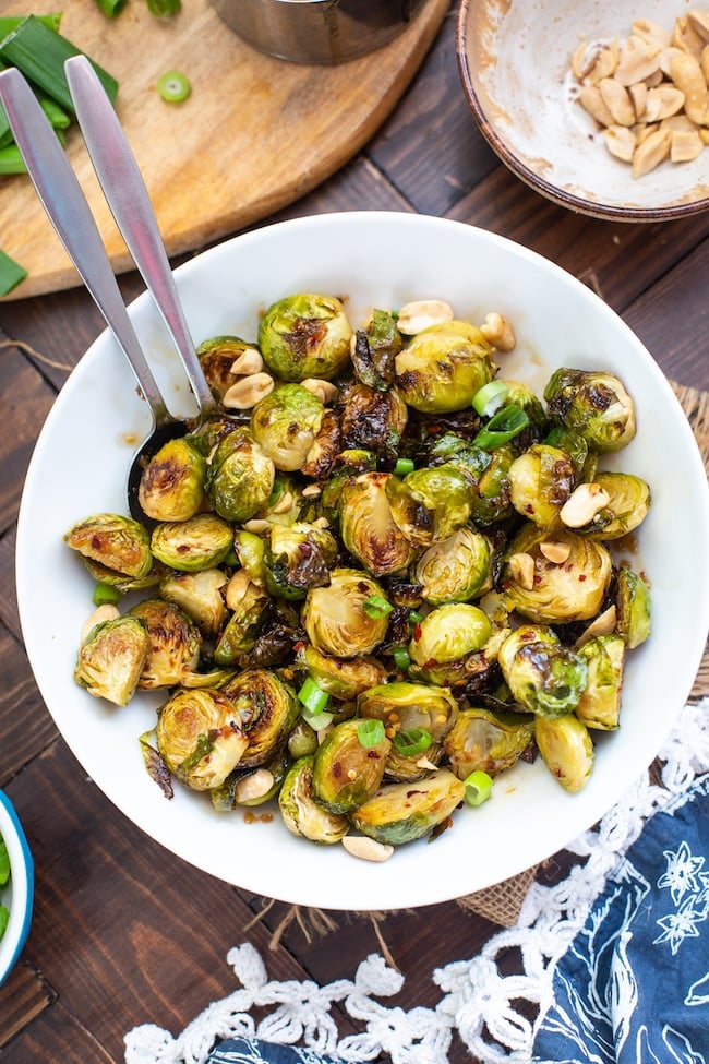 Roasted Teriyaki Brussels Sprouts