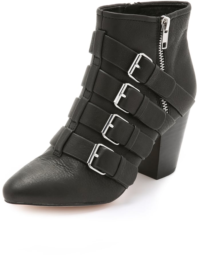 rebecca minkoff buckle booties