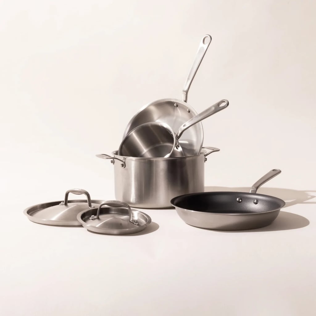 A Premium Cookware Set: Made-In 6-Piece Stainless Set