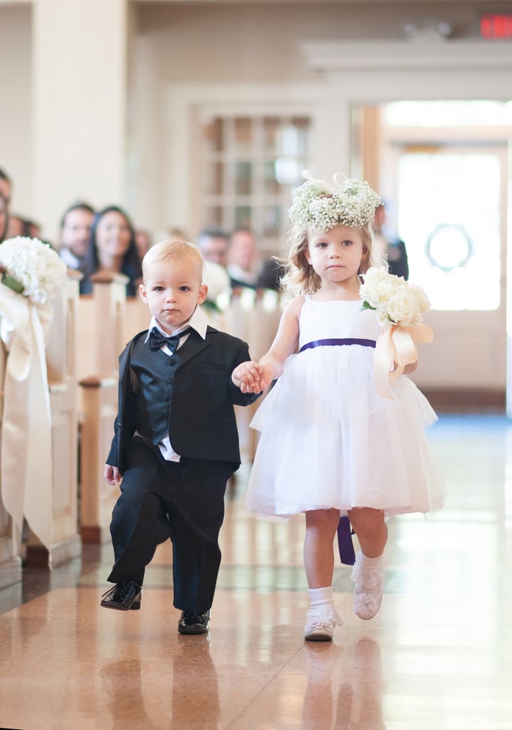 Adorable Flower Girls and Ring Bearers Kissing