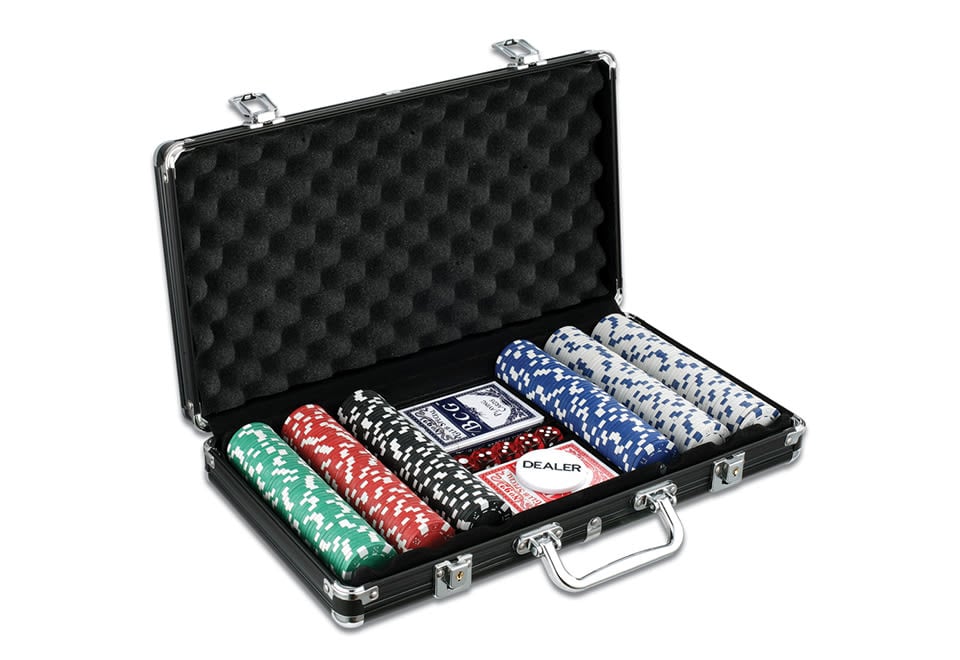300-Piece Poker Chip Set With Carrying Case