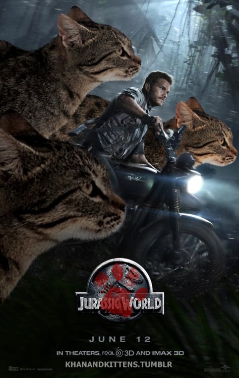 Jurassic World Cats Photoshop