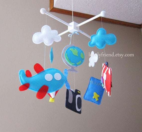 hand-sewn mobile