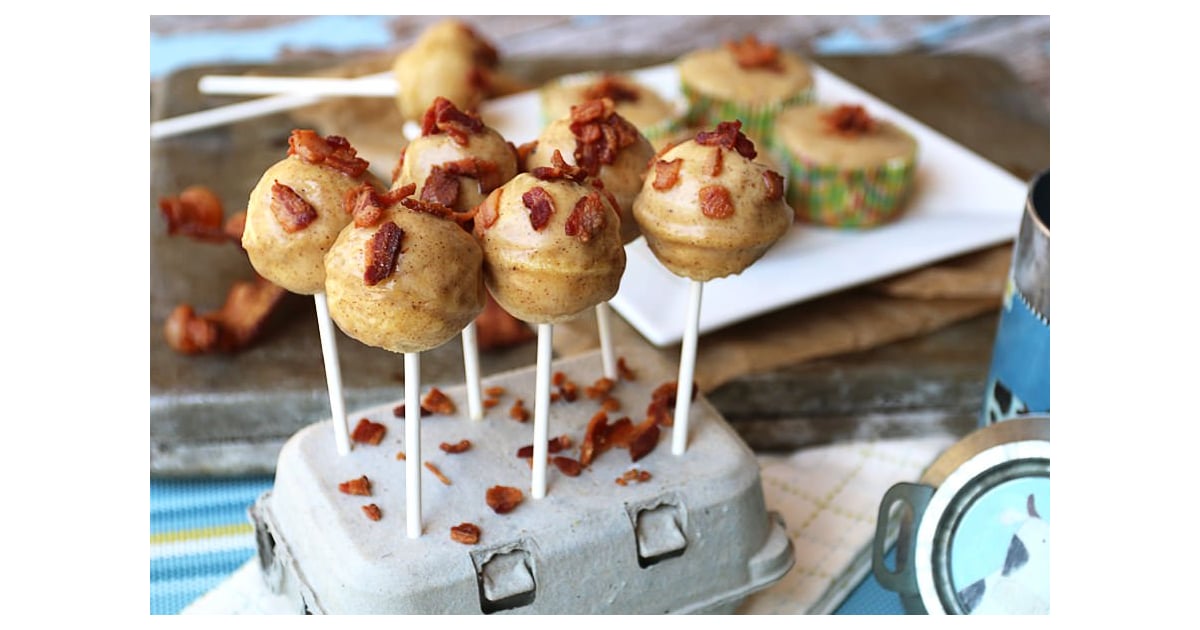 Salted Caramel Glazed Maple Bacon Cake Pops | Bacon Keto ...