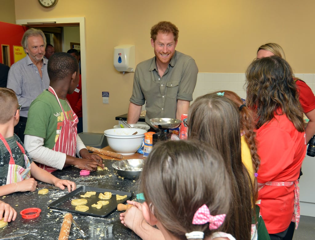 Prince Harry Visits Kids in England July 2016