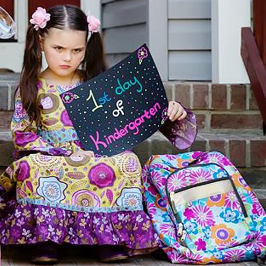 Funny First Day of Kindergarten Picture