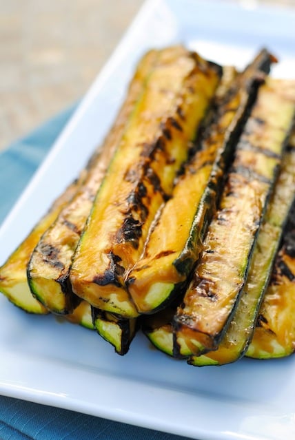 Miso-Glazed Grilled Zucchini