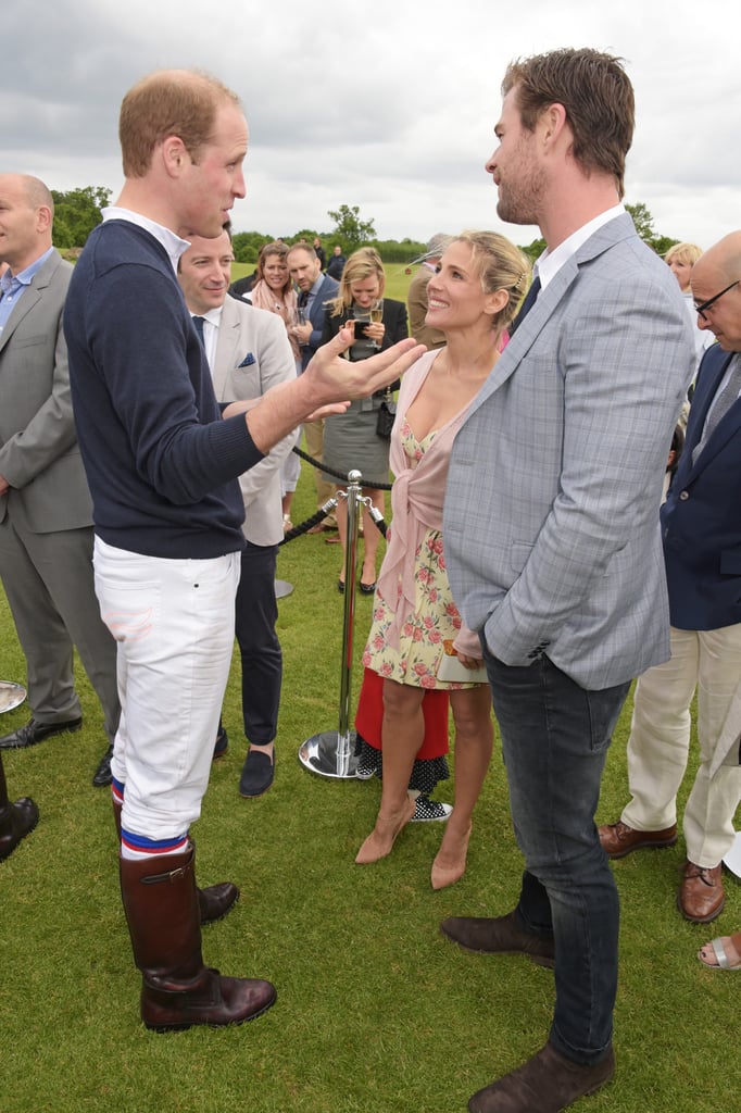 Chris Hemsworth's Family Meets Princes William and Harry