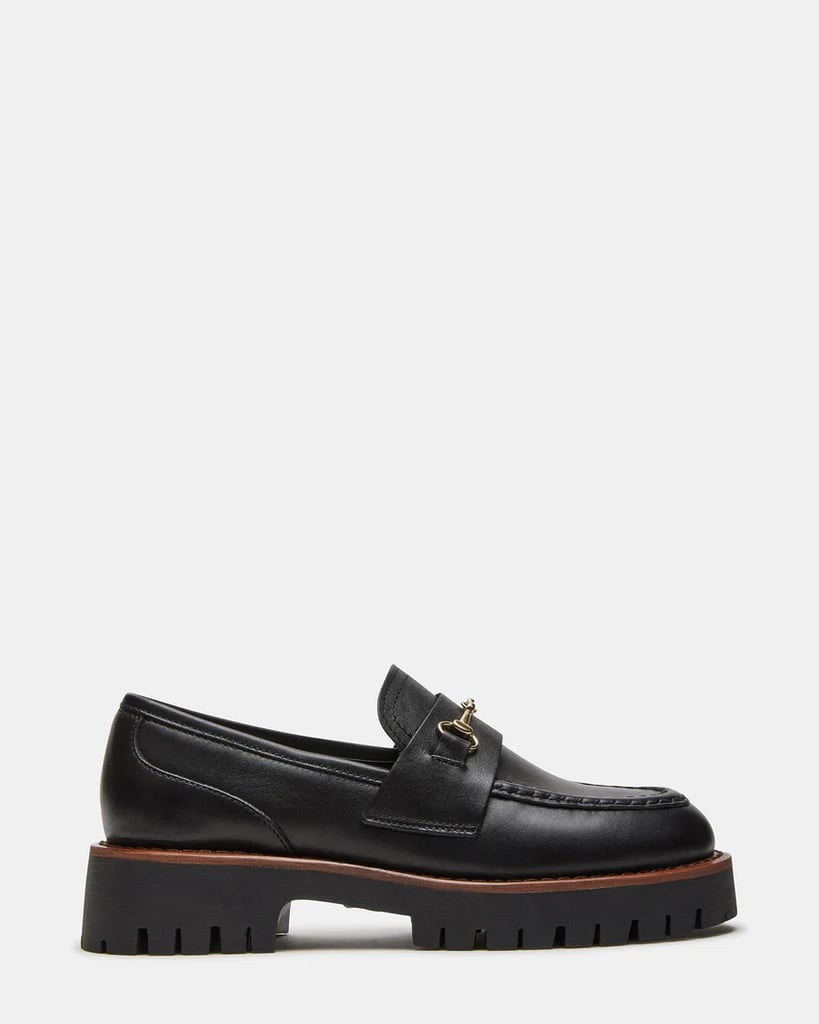 Steve Madden Lawsen Black Leather Loafer