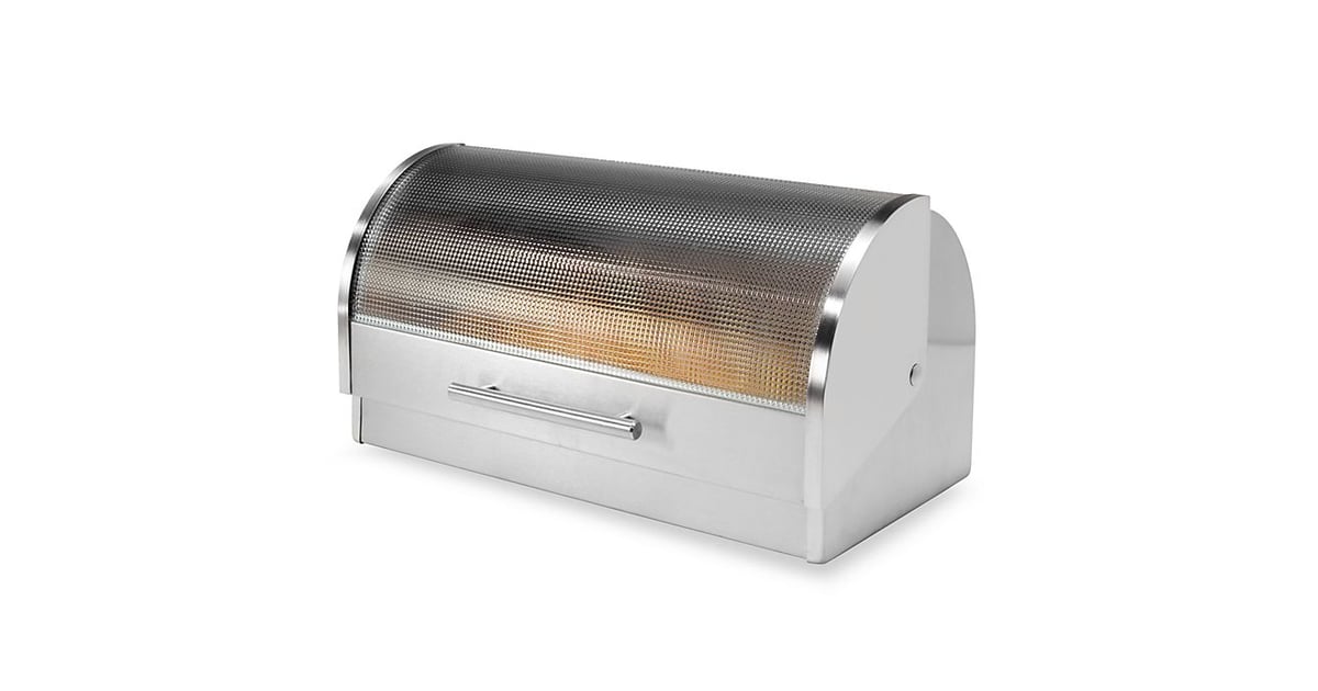 Oggi Stainless Steel Glass Roll Top Bread Box Best TopRated Products