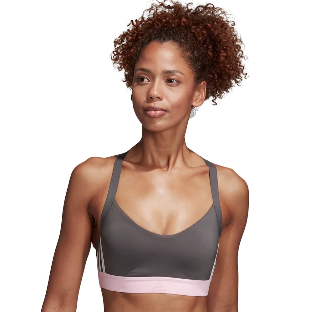 Adidas All Me 3 Stripe Low-Impact Sports Bra | These Smoothing Sports Bras  Are So Flattering, You'll Never Want to Take Them Off | POPSUGAR Fitness  Photo 18