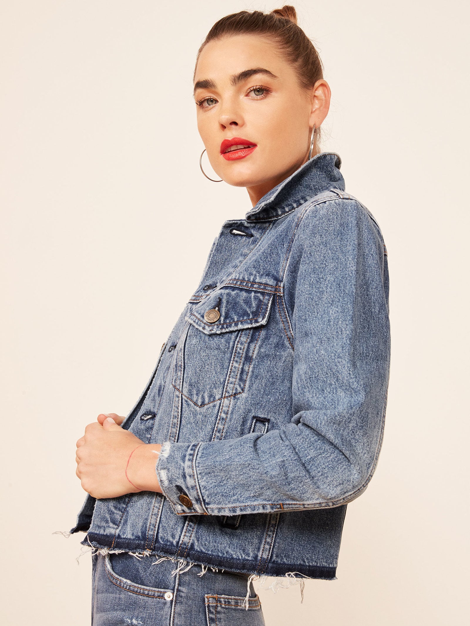 reformation jean jacket