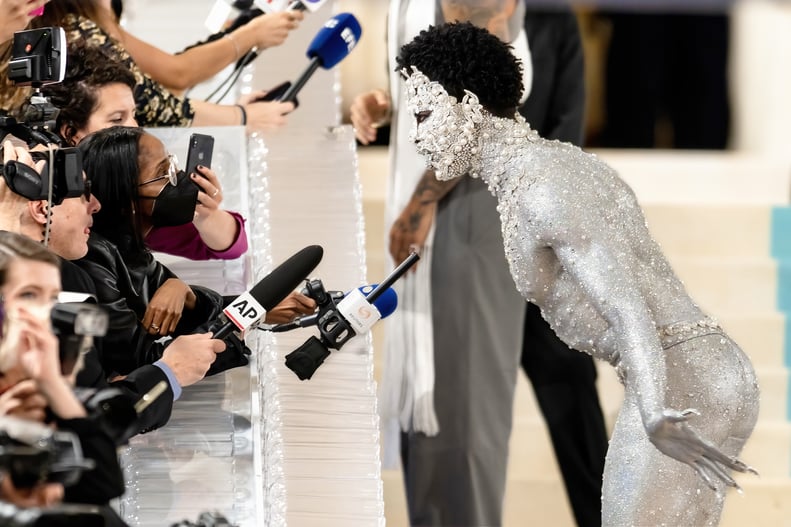 Lil Nas X Channeling a Cat at the 2023 Met Gala