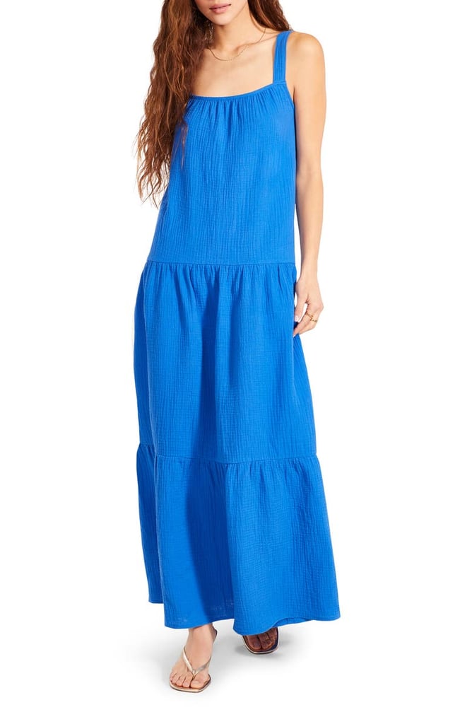 BB Dakota Arianna Sleeveless Tiered Cotton Maxi Dress