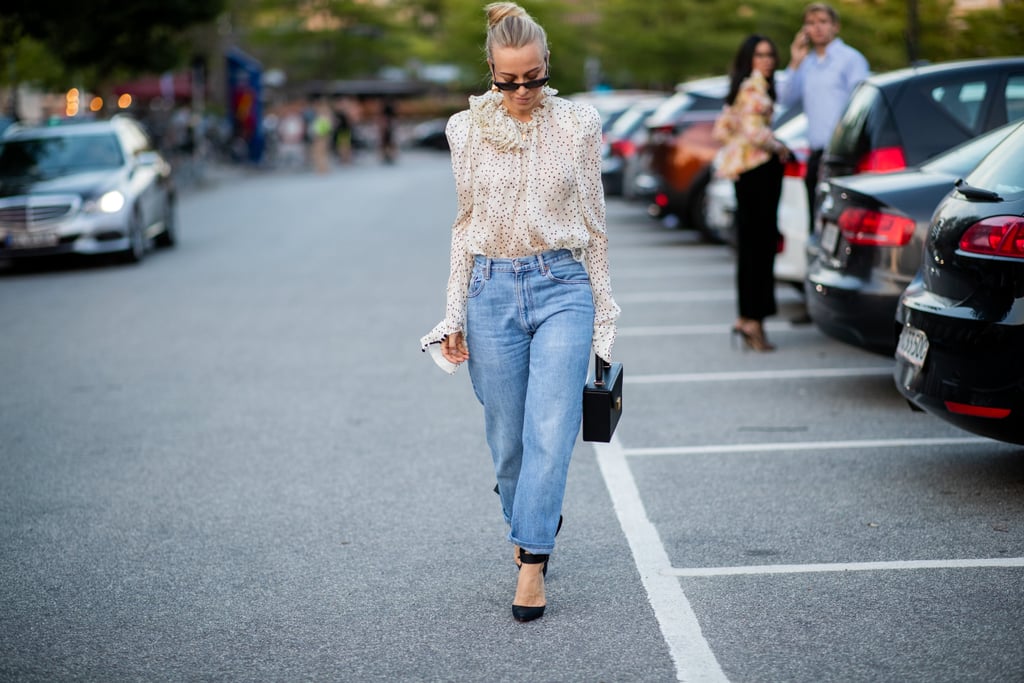 Add Boyfriend Jeans to Your Frilliest Top