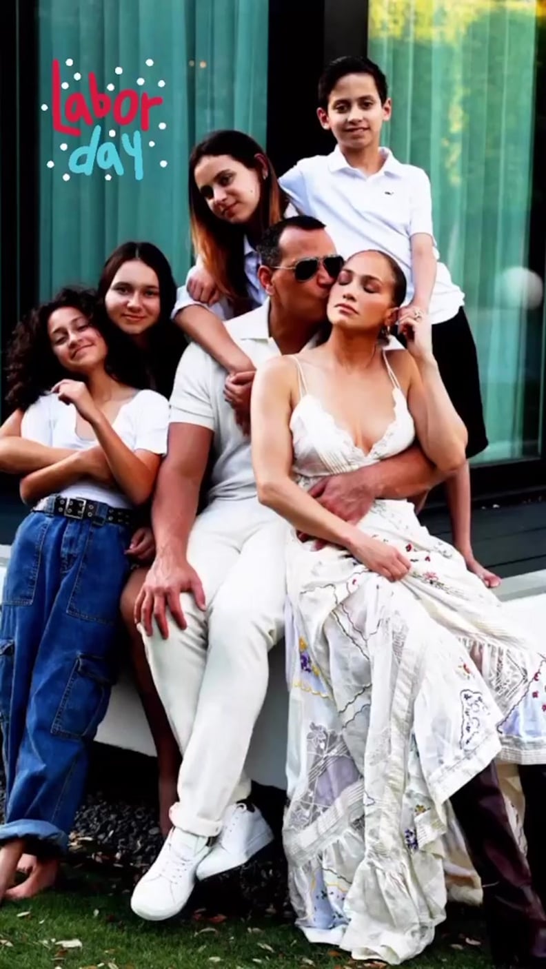 Jennifer Lopez and Alex Rodriguez With Their Kids on Labor Day