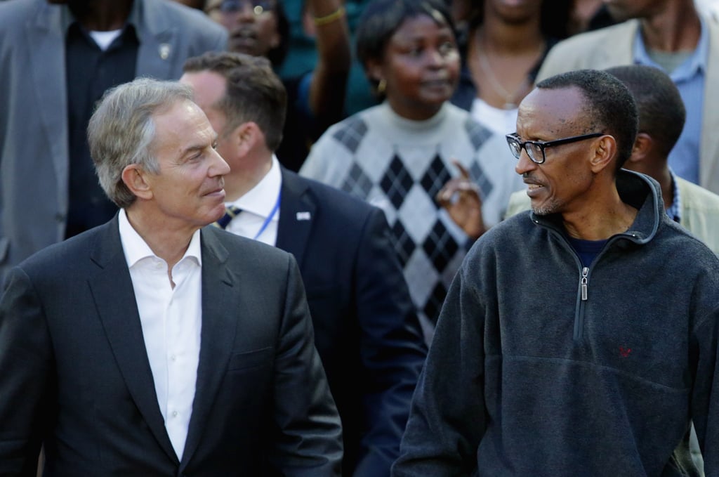 Former British Prime Minister Tony Blair joined Rwandan President Paul Kagame on the Walk to Remember, which ended at Amahoro Stadium, where Kagame spoke to thousands of Rwandans who gathered to honor the fallen.