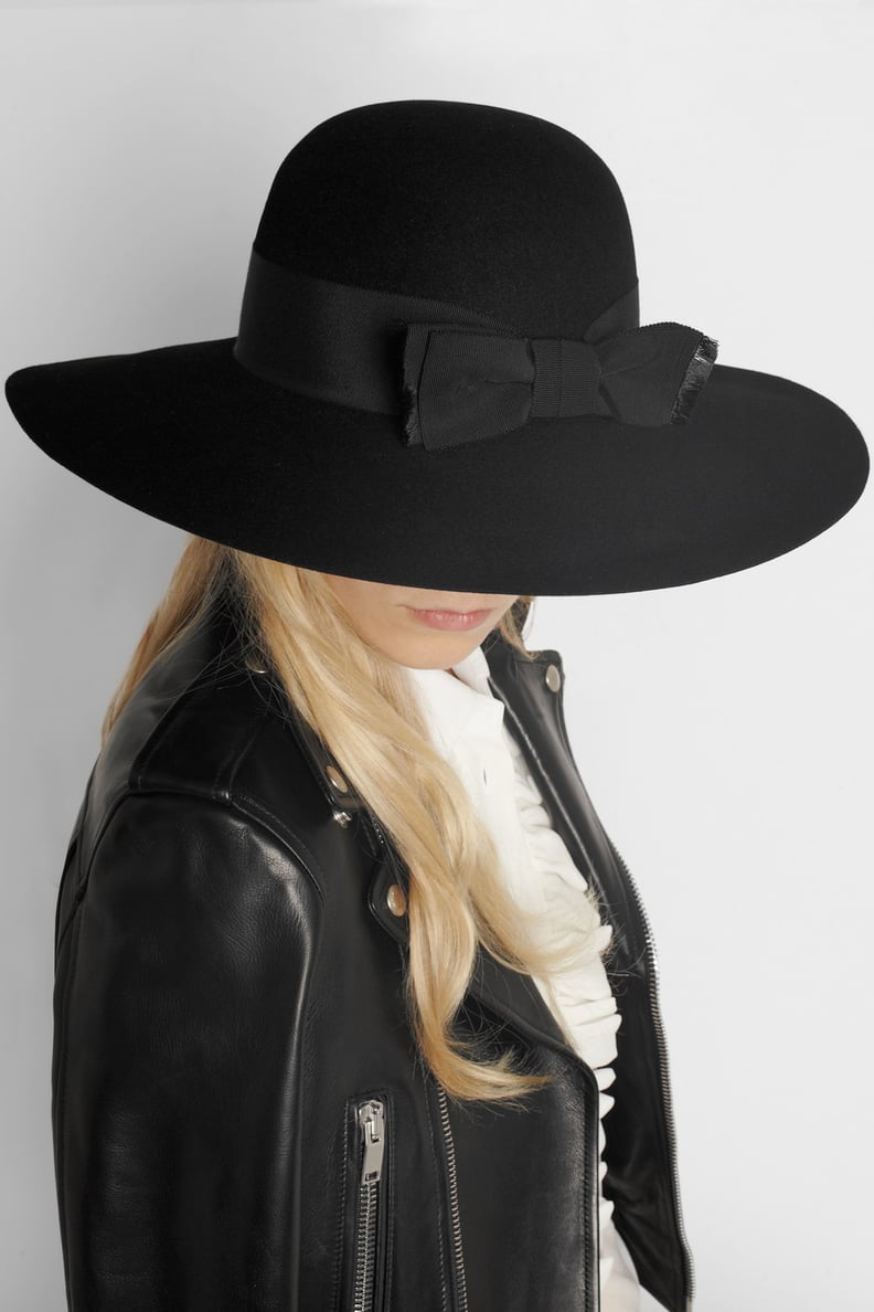 Saint Laurent Wide-Brim Rabbit-Felt Hat