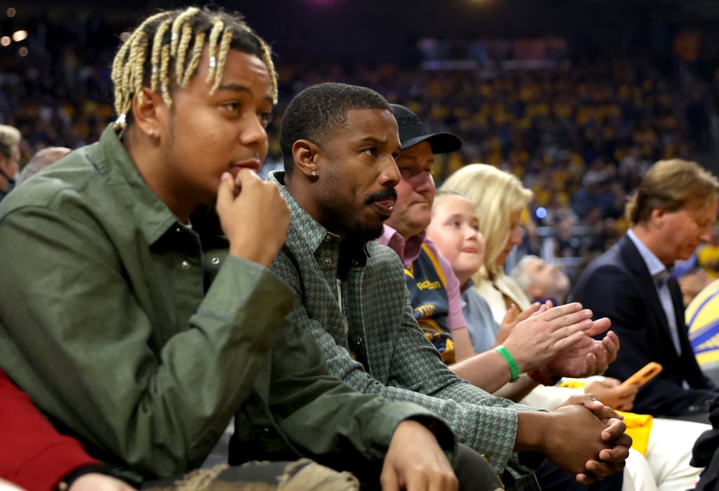 Michael B. Jordan at NBA Finals After Lori Harvey Breakup