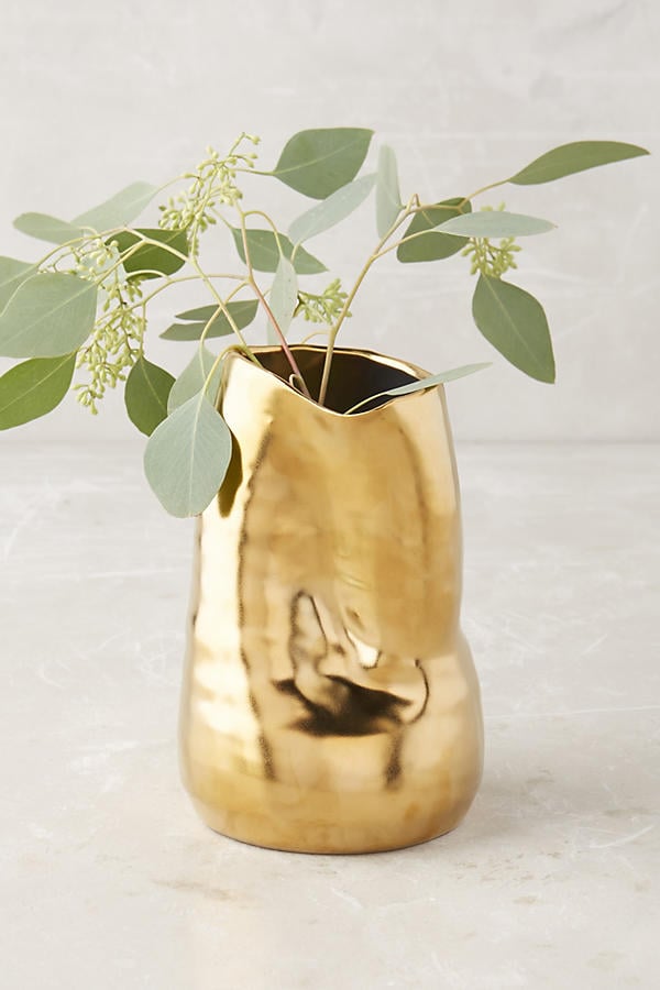 Anthropologie Goldshine Vase