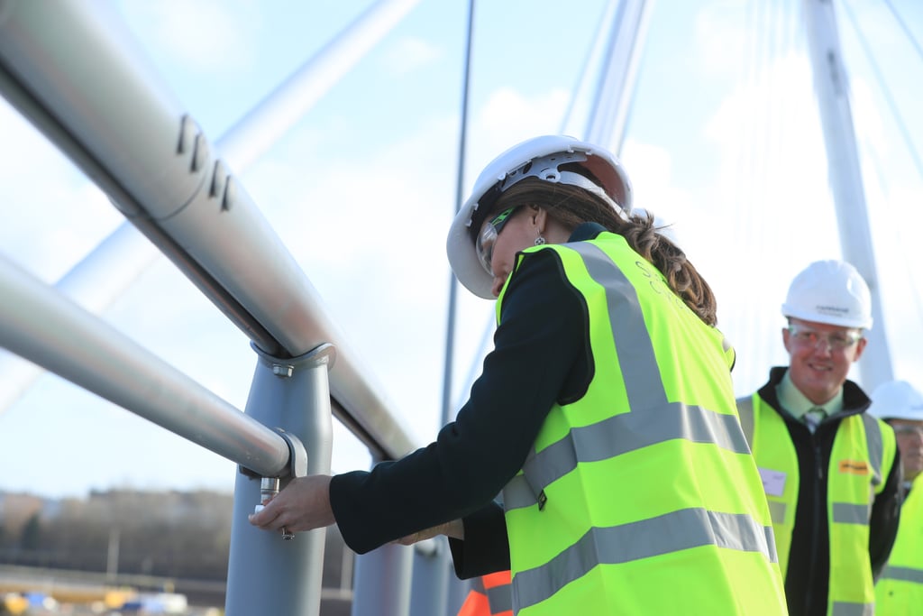 She Put a Hard Hat On and Got Her Hands Dirty During a Sunderland Trip