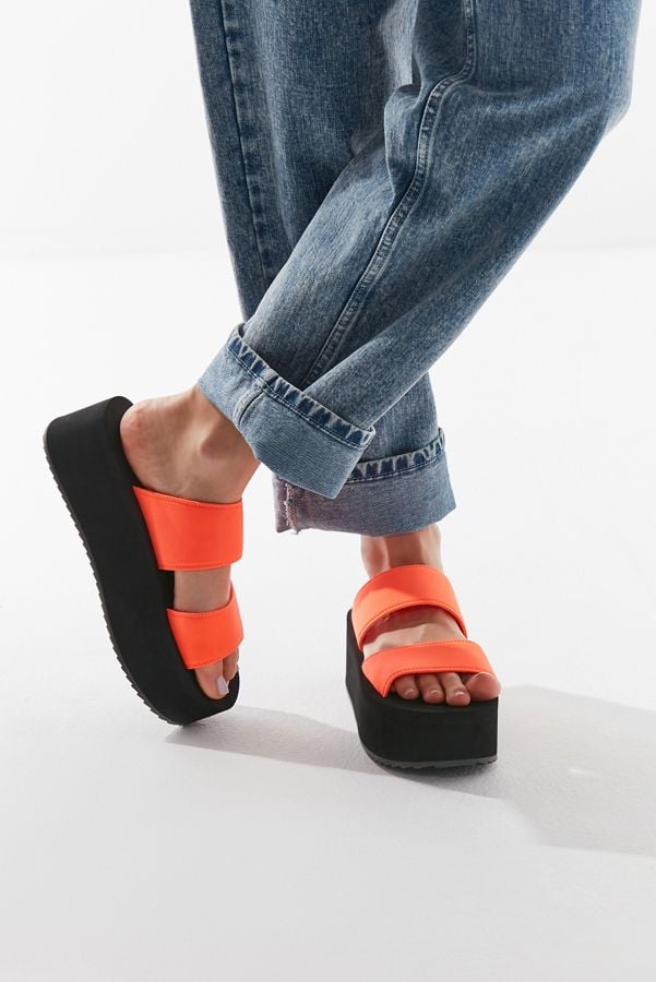 UO Ava Neoprene Platform Sandals