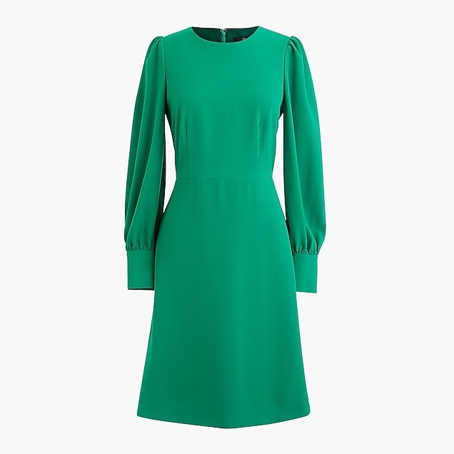 j crew green dress