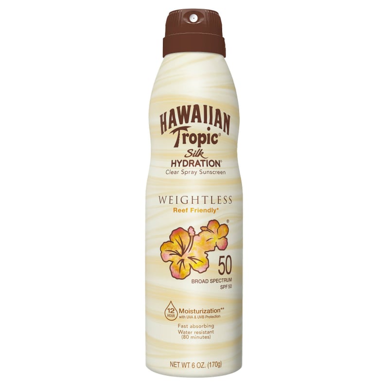 Hydrating Body Sunscreen: Hawaiian Tropic Silk Hydration Weightless Sunscreen Spray SPF 50
