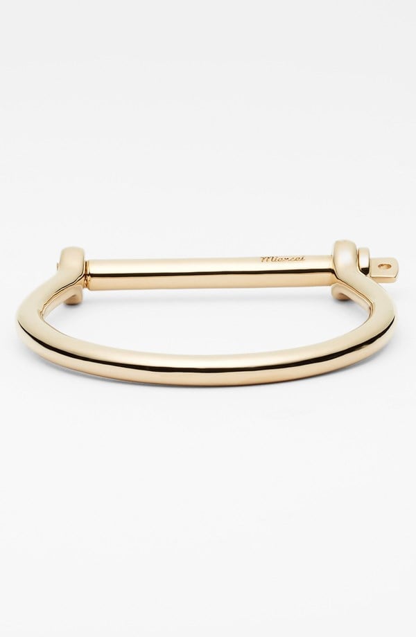 Miansai Gold-Plated Screw Cuff Bracelet | Fall Fashion Shopping Guide ...