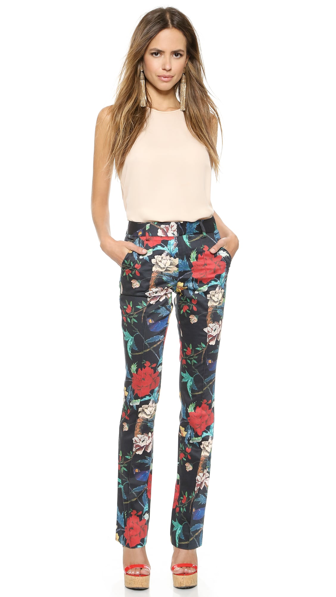 Alice and olivia floral pants Clearance