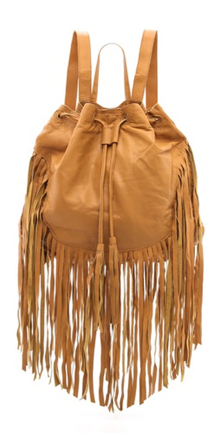 leather fringe backpack