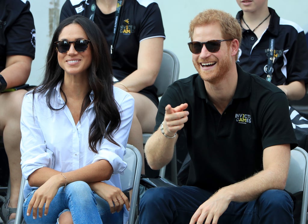 Prince Harry and Meghan Markle at the Invictus Games in 2017