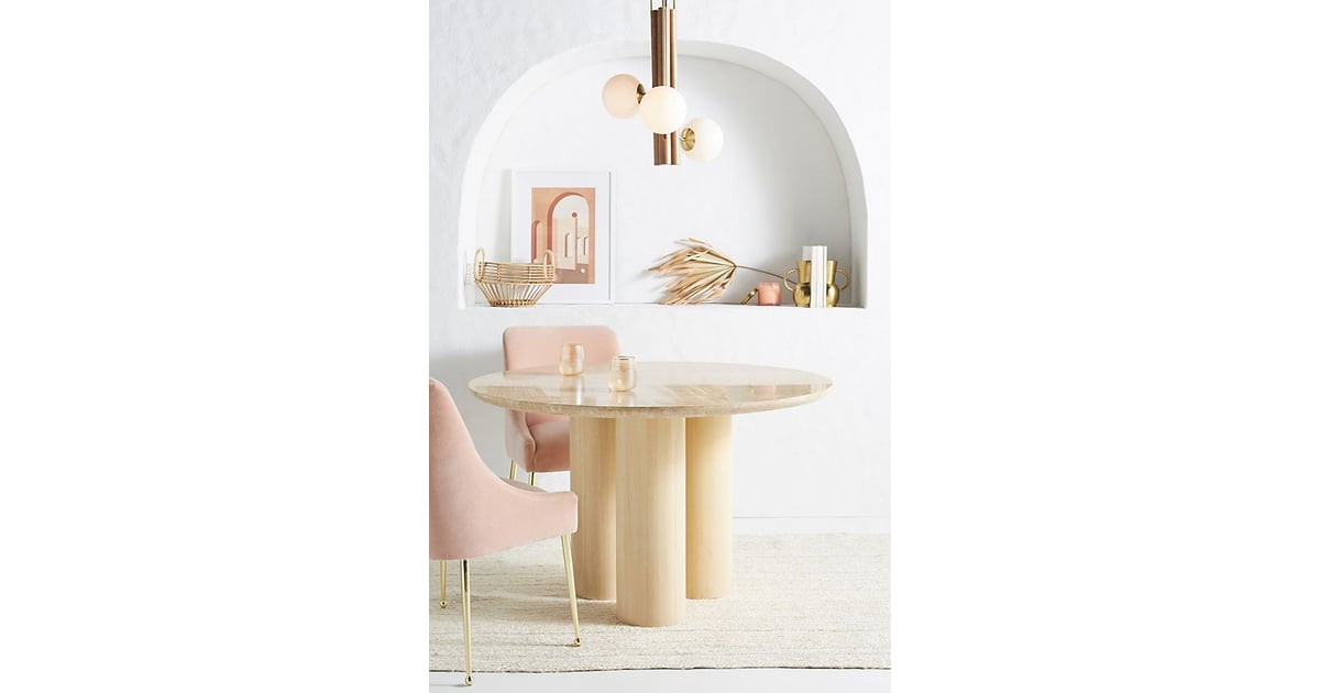 Anthropologie Anya Travertine Dining Table These Are the Best