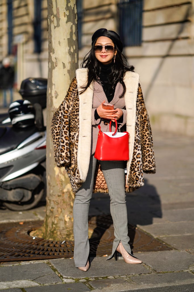 Style Your Leopard-Print Coat With: Sweater, Jeans, Pumps, and a Bag